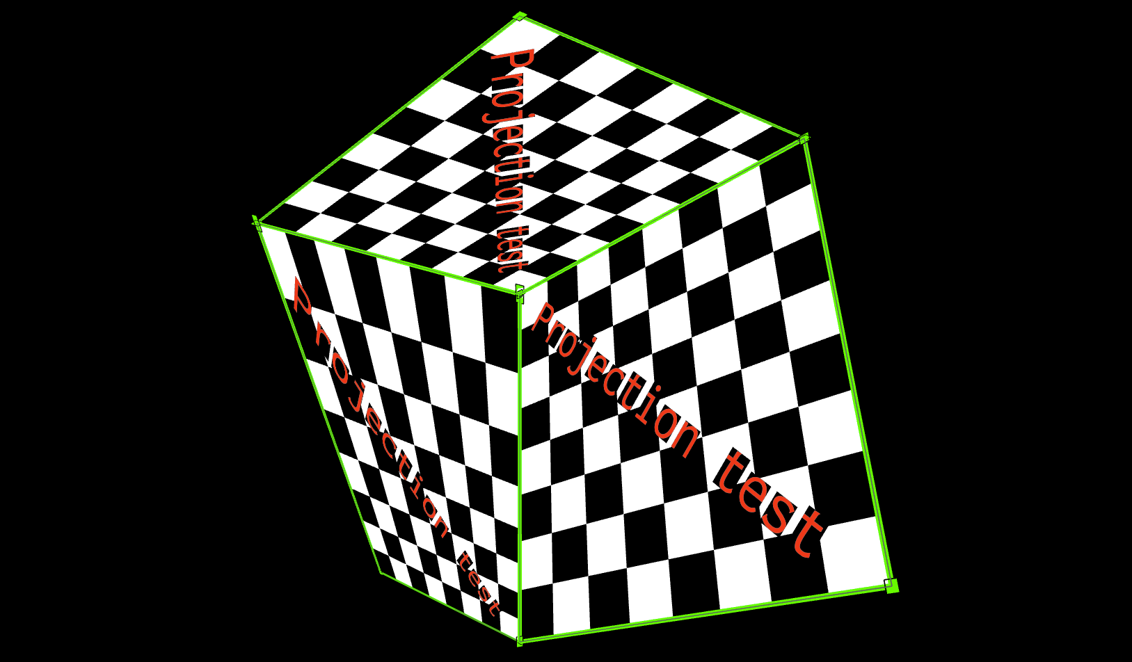 Checkerboard cube